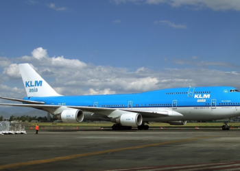 Gigante de KLM estuvo en Colombia por desvío desde Panamá por mal tiempo 