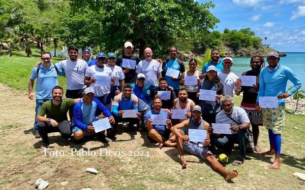 Coralina graduó brigadistas para la reparación inmediata de arrecifes de coral afectados por huracanes