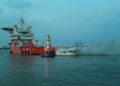 Armada de Colombia y Dirección General Marítima atiende emergencia en la bahía interna de Cartagena 