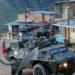 Con vehículos blindados el ejercito colombiano trata de expulsar a los subversivos de varios municipios del Cauca