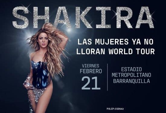 Shakira vuelve a América Latina en su tour musical «las mujeres ya no lloran». Bogotá, Medellín y Barranquilla serán sedes, y estos son los valores de las boletas