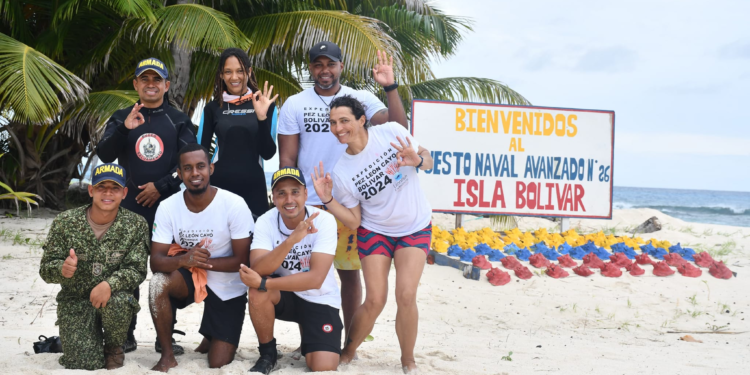 En Cayo Bolívar, Armada de Colombia y lionfish expedition controlan la presencia de pez león 