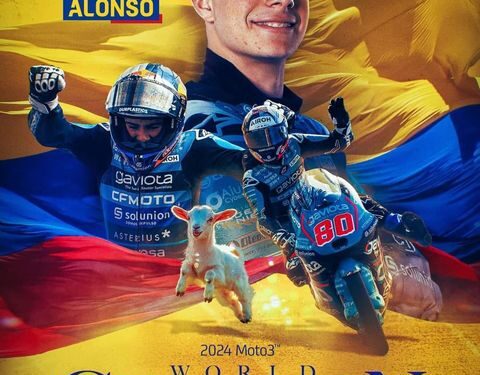 El colombiano David Alonso se coronó campeón mundial de motociclismo Formula 3. En dos ocasiones le pidió apoyo al ministerio del deporte y le fue negado 