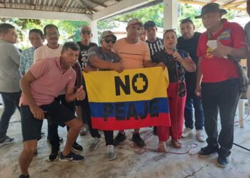 Arranca una gran movilización social contra los peajes en la Región Caribe.
