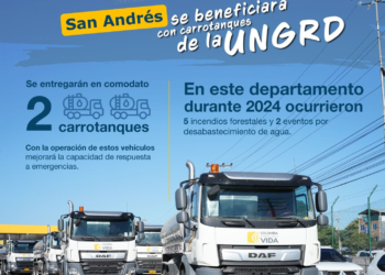 San Andrés se beneficiará con carrotanques de la UNGRD