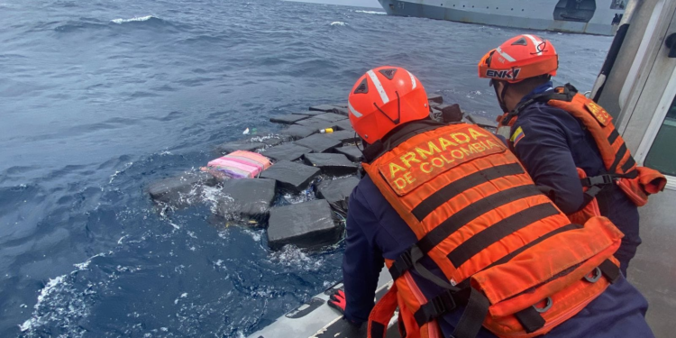 Incautada cerca de una tonelada y media de cocaína en el Pacífico Colombiano 