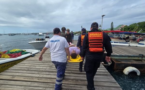 Armada de Colombia evacuó a un adulto mayor en cayo acuario en San Andrés isla 