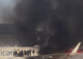Avión se incendia en Estados Unidos con 178 pasajeros abordo