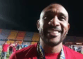 El sanandresano Angelo Rodríguez jugó los últimos 15 minutos de la final del fútbol colombiano, reemplazando al goleador Hugo Rodallega y celebró la décima estrella de Santa Fe.