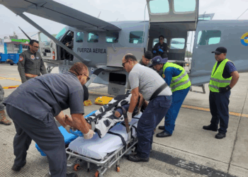 Traslado aeromédico exitoso del Grupo Aéreo del Caribe  