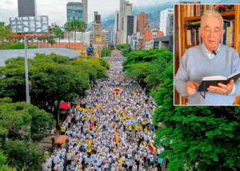 Uribismo marchó hoy 7 de agosto de 2025 por la recta impartición de justicia al expresidente de la república Álvaro Uribe Vélez 