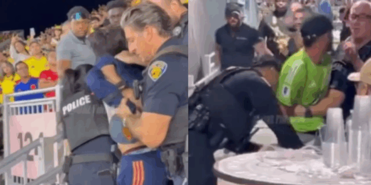 Policía de Estados Unidos capturó a dos colombianos que generaron disturbios en el amistoso con Nueva Zelanda