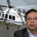 Suspenden mantenimiento del helicóptero presidencial por inclusión de Petro en la lista Clinton 