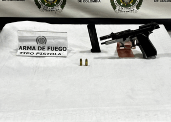 Captura en flagrancia por porte ilegal de armas de fuego en la isla de San Andrés. 