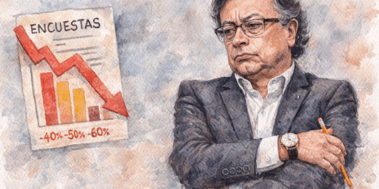 Petro volvió a rajarse en aprobación de su gobierno según AtlasIntel a 100 días de su gestión. Casi seis de cada 10 personas rechazan su gestión 