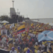 En el multitudinario cierre de campaña de Abelardo de la Espriella en el Malecón del Río en Barranquilla, una bandera de San Andrés isla ondeó junto a las de Colombia, La Arenosa y del abelardismo 