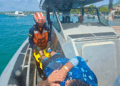 Armada Nacional apoyó una evacuación médica de cayo acuario por fractura de tobillo de turista