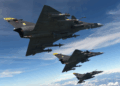 Ensayo militar aéreo para celebración del 20 de julio en Bogotá.