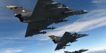 Ensayo militar aéreo para celebración del 20 de julio en Bogotá.
