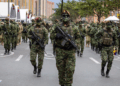 Un total de 1796 integrantes del comando de educación y doctrina del ejército desfilaron por primera vez en el sur de Bogotá en la celebración de los 216 años de independencia