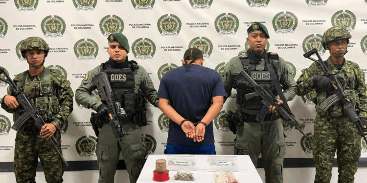 Capturado por el presunto delito de tráfico, fabricación o porte de estupefacientes