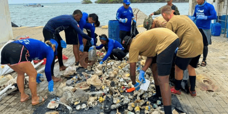 Estación de guardacostas lideró jornadas ambientales marinas para garantizar limpieza de los ecosistemas insulares